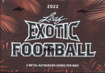 2022 Leaf Exotic Football Hobby, 12 Box Case