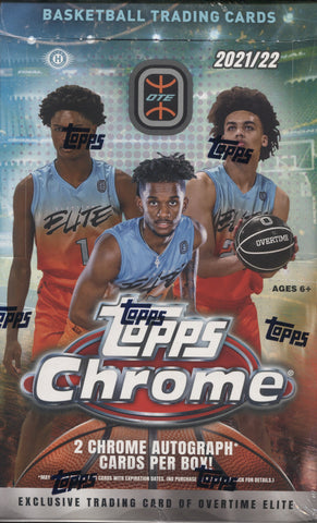 2021-22 Topps Chrome Overtime Elite Hobby Basketball, Box