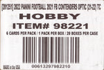 2021 Panini Contenders Optic Football Hobby, 20 Box Case