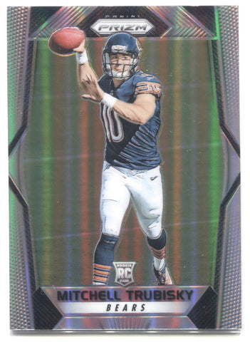 2017 Mitchell Trubisky Panini Prizm HOLO SILVER ROOKIE RC #209 Chicago Bears Pittsburgh Steelers 2