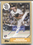 2022 Mason Thompson Series 2 1987 TOPPS ROOKIE AUTO AUTOGRAPH RC #87BA-MTH San Diego Padres