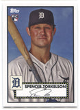 2022 Spencer Torkelson Topps The National 1952 PROMO ROOKIE RC #CPWR-ST Detroit Tigers