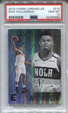 2019-20 Zion Williamson Panini Chronicles Essentials ROOKIE RC PSA 10 #210 New Orleans Pelicans 5886