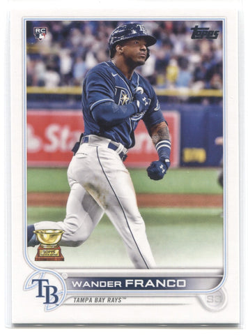 2022 Wander Franco Topps Series 1 ROOKIE RC #215 Tampa Bay Rays 41