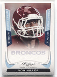2011 Von Miller Panini Prestige DRAFT PICKS LIGHT BLUE ROOKIE 338/999 RC #300 Denver Broncos