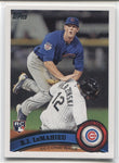 2011 D.J. LeMahieu Topps Update Series ROOKIE RC #US205 Chicago Cubs 3