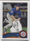 2011 D.J. LeMahieu Topps Update Series ROOKIE RC #US205 Chicago Cubs 3