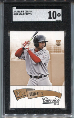 MOOKIE BETTS rookie SGC 9 mint 2014 Topps Update RED TARGET BORDER