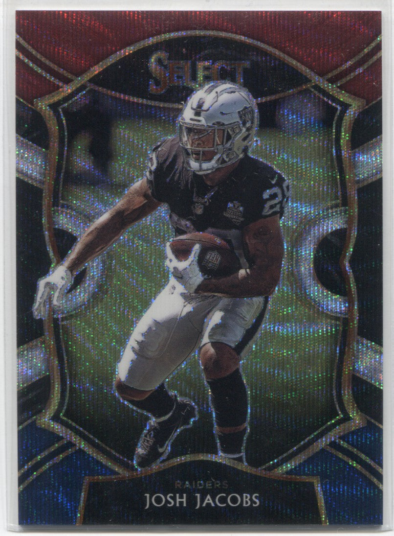 Josh Jacobs 2019 PANINI PLATES & PATCHES THRIPLE PATCH TRIO #D /99 L.V.  RAIDERS!