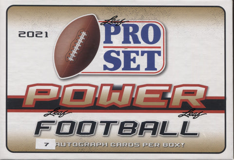 2021 Leaf Pro Set Power Football, Box