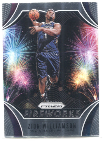 2019-20 Zion Williamson Panini Prizm FIREWORKS ROOKIE RC #26 New Orleans Pelicans