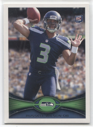 2012 Russell Wilson Topps ROOKIE RC #165A Seattle Seahawks 2