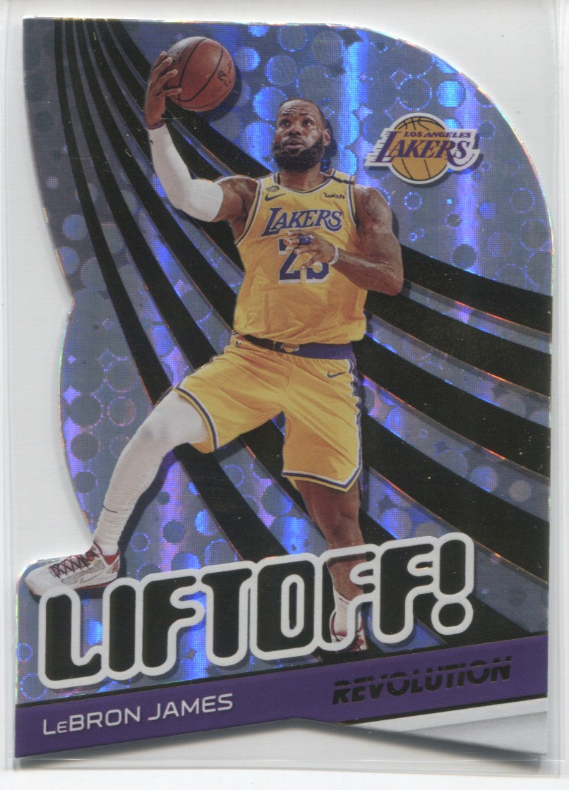 2020-21 LeBron James Panini Revolution LIFTOFF! DIE CUT #5 Los Angels