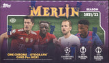 2021-22 Topps UEFA Champions League Merlin Chrome Soccer Hobby, Box