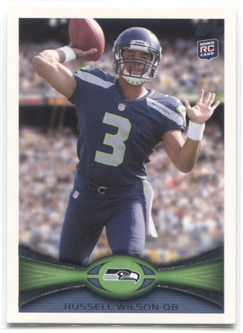 2012 Russell Wilson Topps ROOKIE RC #165A Seattle Seahawks 1