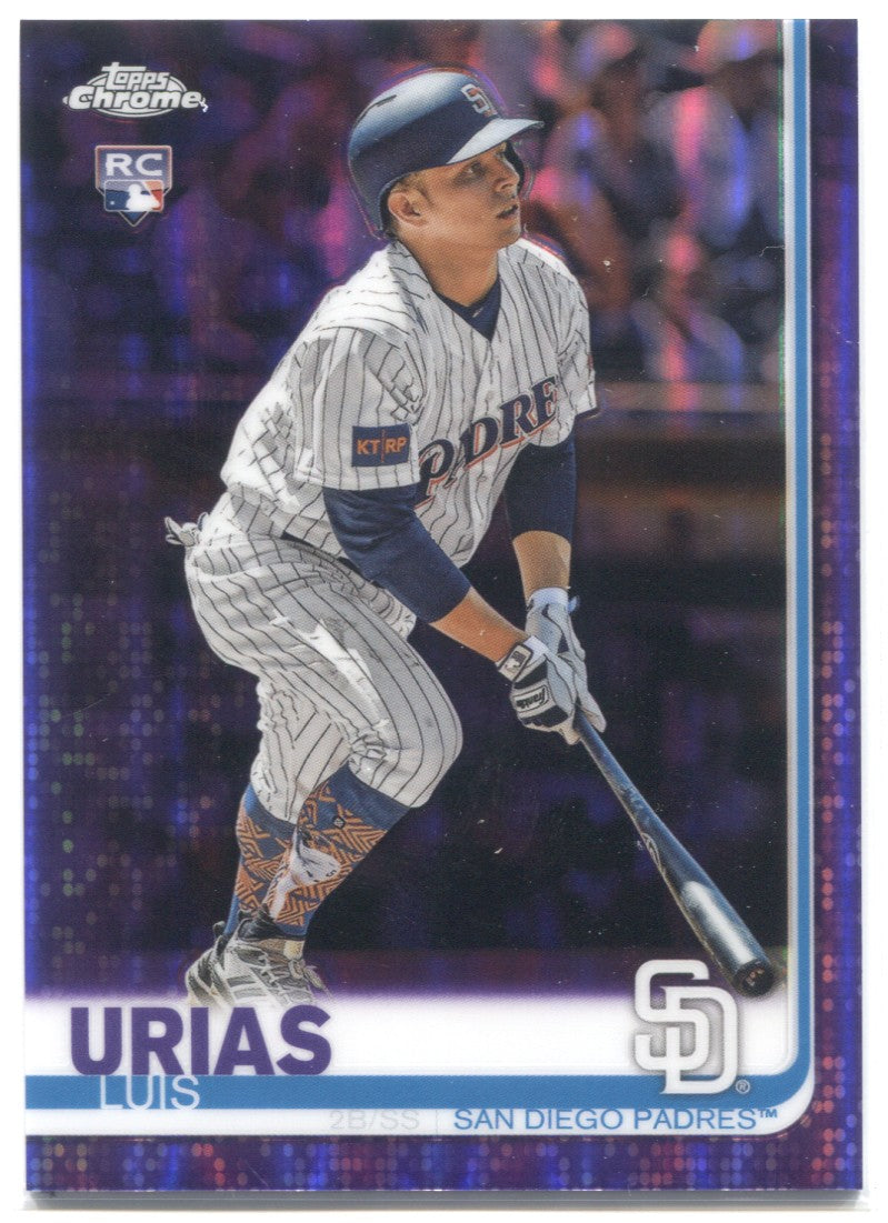 2019 RED SOX Luis Urias signed ROOKIE card Topps Chrome