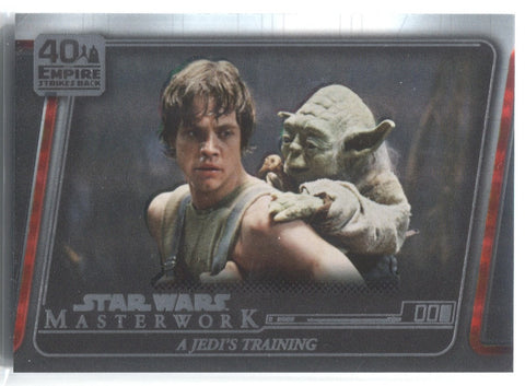 2020 A Jedi's Training Topps Star Wars Masterwork THE EMPIRE STRIKES BACK 40TH ANNIVERSARY RAINBOW FOIL 019/299 #ESB-15