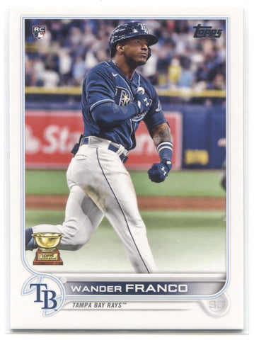 2022 Wander Franco Topps Series 1 ROOKIE RC #215 Tampa Bay Rays 11