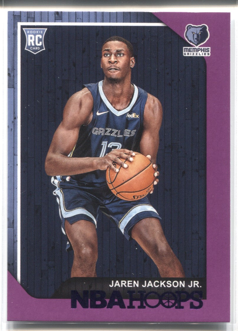 2018-19 Jaren Jackson Jr. Panini NBA Hoops PURPLE ROOKIE RC #278 Memphis  Grizzlies