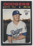 2020 Gavin Lux Topps Heritage ACTION ROOKIE RC #188 Los Angeles Dodgers