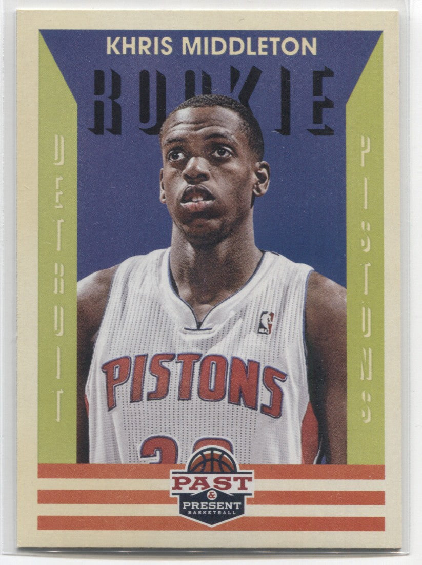 2012-13 Khris Middleton Panini Past & Present ROOKIE RC #178 Detroit P