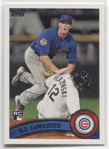 2011 D.J. LeMahieu Topps Update Series ROOKIE RC #US205 Chicago Cubs 1