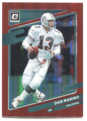 2021 Dan Marino Donruss Optic RED 37/99 #63 Miami Dolphins HOF