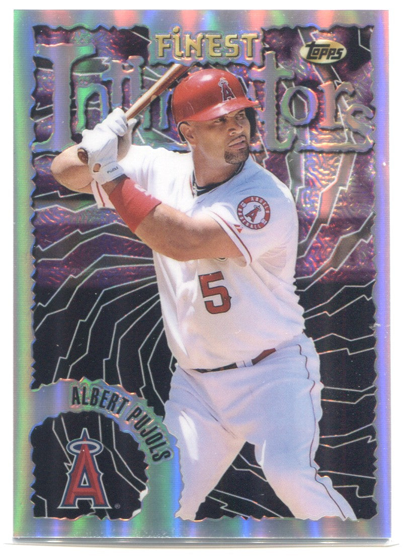 Original Art Albert Pujols Topps 2023 Chrome Ultra Violet baseball card!