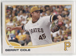 2013 Gerrit Cole Topps Update ROOKIE RC #US150A Pittsburgh Pirates 1