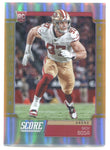 2019 Nick Bosa Panini Chronicles SCORE UPDATE GOLD ZONE ROOKIE 13/50 RC #455 San Francisco 49ers