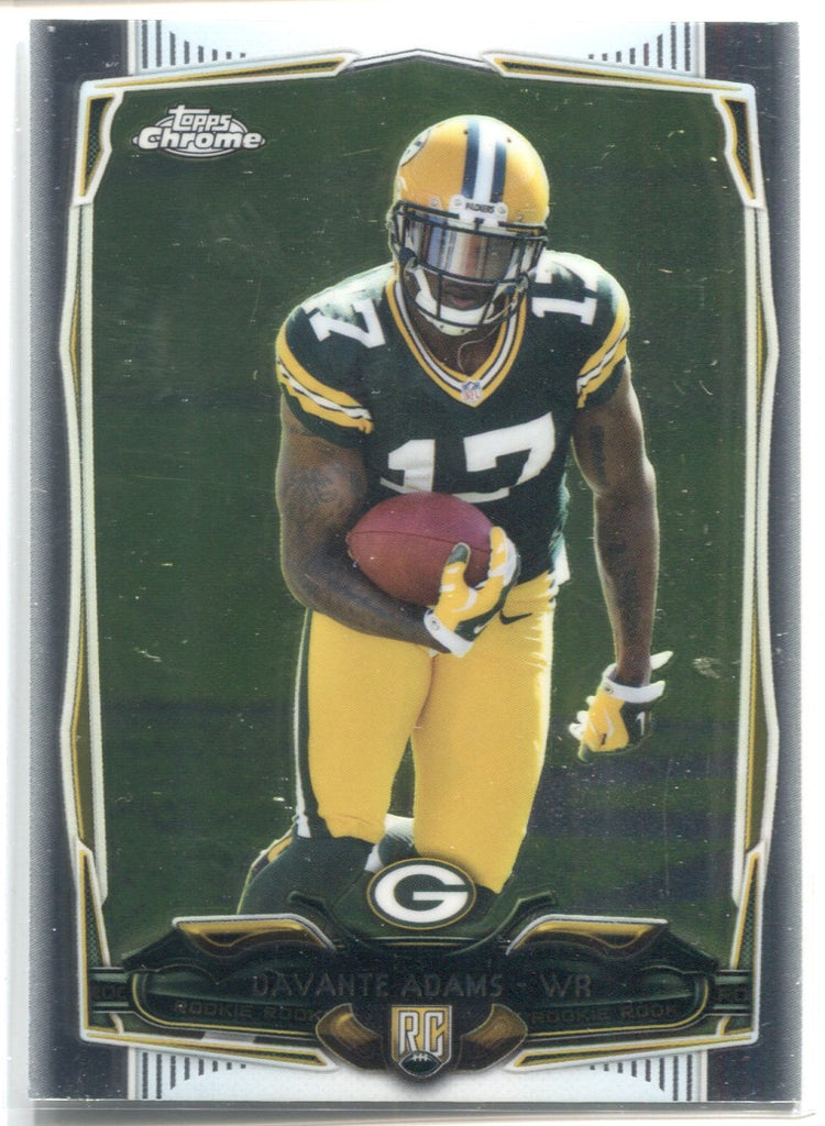 2014 DaVante Adams Topps Chrome ROOKIE RC #114 Green Bay Packers 5