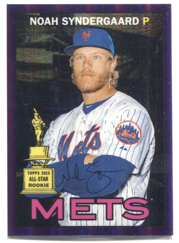 2016 Noah Syndergaard Topps Heritage Chrome PURPLE REFRACTOR #THC-492 New York Mets