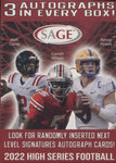 2022 Sage Hit Premier Draft High Series Football, Blaster