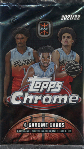 2021-22 Topps Chrome Overtime Elite Hobby Basketball, Pack