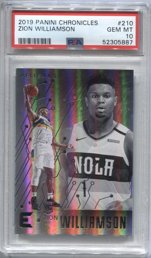 2019-20 Zion Williamson Panini Chronicles Essentials ROOKIE RC PSA 10