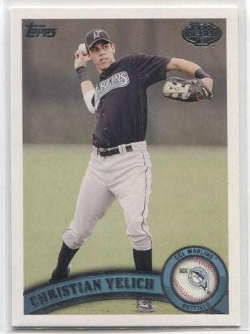 2011 Christian Yelich Topps Pro Debut ROOKIE RC #53 Miami Marlins