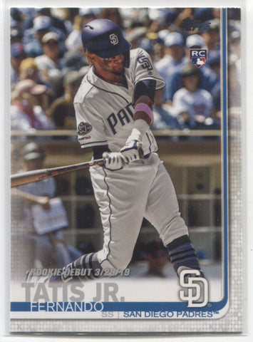 2019 Fernando Tatis Jr. Topps Update ROOKIE DEBUT RC #US54 San Diego Padres 5