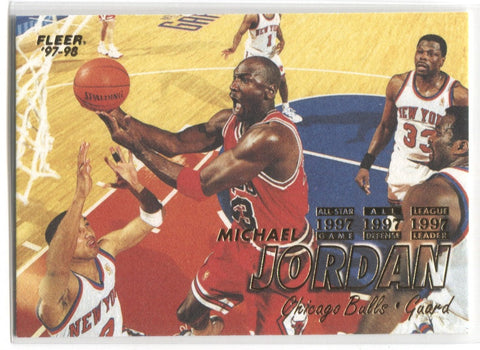 1998 UD CHOICE PREVIEW NBA FINALS SHOT MICHAEL JORDAN #8 BULLS HOF