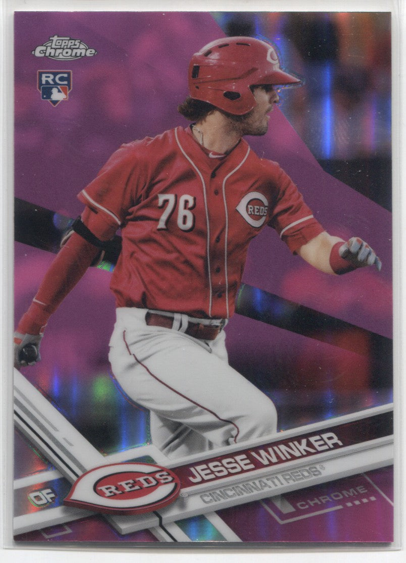 Jesse Winker Cincinnati Reds Game Issued Jersey 2017 Rookie