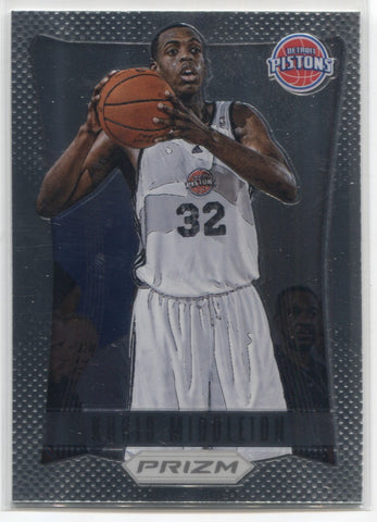 2012-13 Khris Middleton Panini Prizm ROOKIE RC #285 Detroit Pistons 1