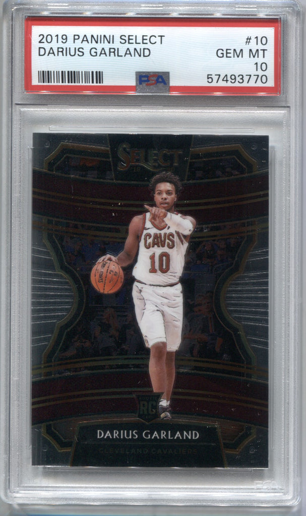 2019-20 Darius Garland Panini Select CONCOURSE ROOKIE RC PSA 10 #10 Cl