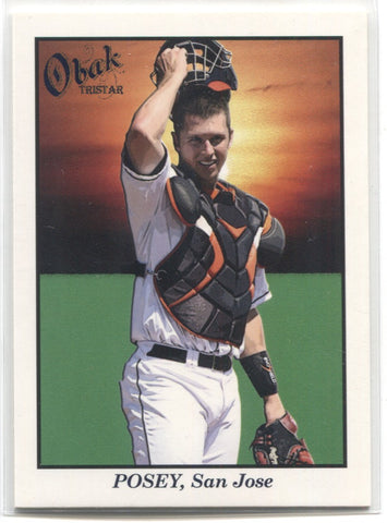 2010 Topps National Chicle Buster Posey Rookie Card RC #311 SP SF Giants