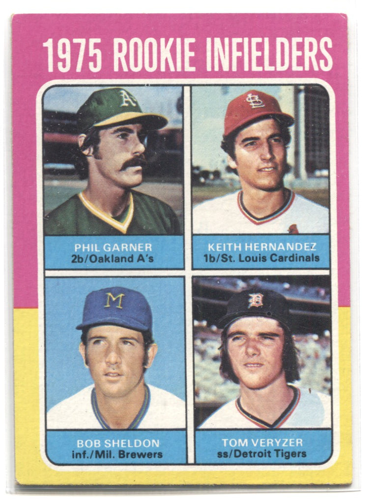 1975 Keith Hernandez Phil Garner Topps ROOKIE INFIELDERS RC #623 St. L