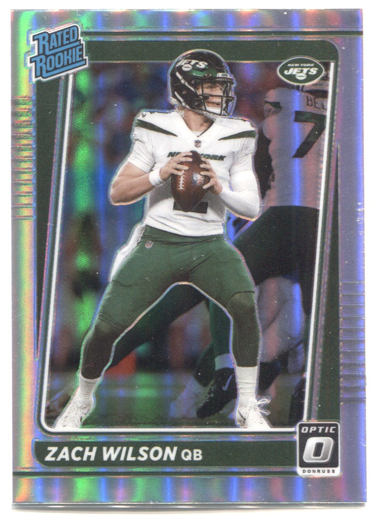 ZACH WILSON 2021 DONRUSS OPTIC SILVER RATED ROOKIE HOLO #202