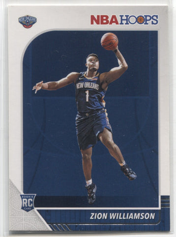 2019-20 Zion Williamson Panini Hoops ROOKIE RC #258 New Orleans Pelicans 4