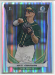 2014 Matt Chapman Bowman Chrome Draft Picks & Prospects REFRACTOR #CDP21 Oakland A's