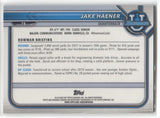 2022 Jake Haener Bowman University 1ST BOWMAN PURPLE REFRACTOR ROOKIE RC #78 Fresno State