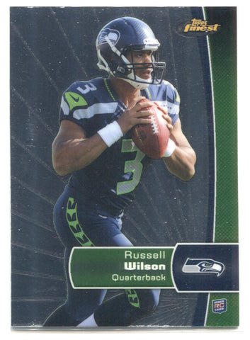 2012 Russell Wilson Topps Finest ROOKIE RC #140 Seattle Seahawks