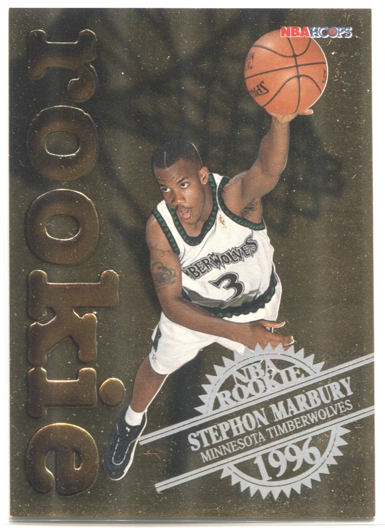 1996-97 Stephon Marbury NBA Hoops ROOKIE RC #17 Minnesota Timberwolves