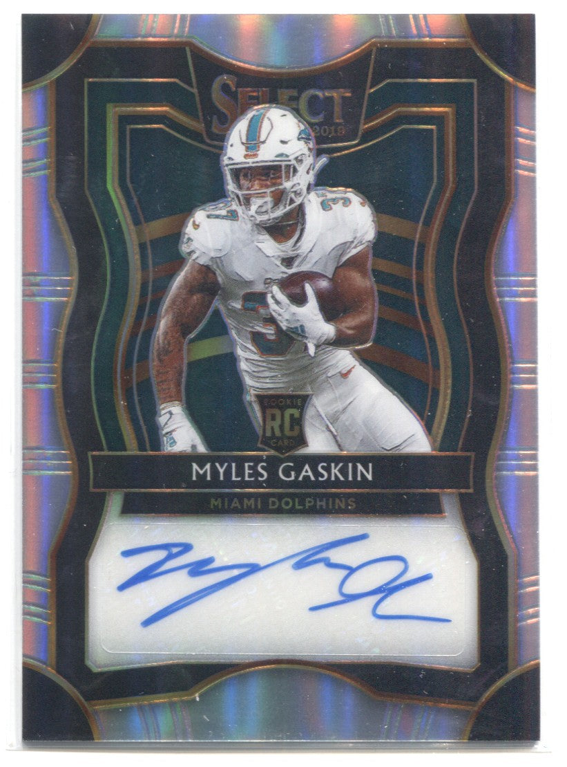 Donruss NFL 2022 MYLES GASKIN Miami Dolphins Running Back Football